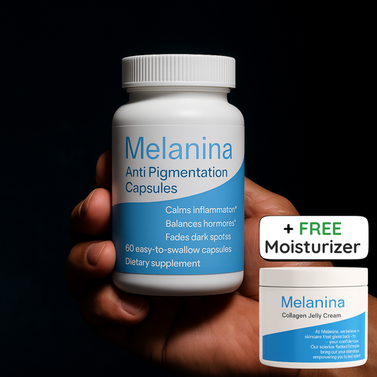 Melanina® Anti Pigmentation Capsules+ FREE MOISTURIZER