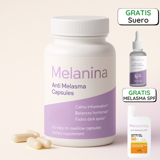 Cápsulas Melanina®  60 Días Reset Melasma + REGALOS GRATIS